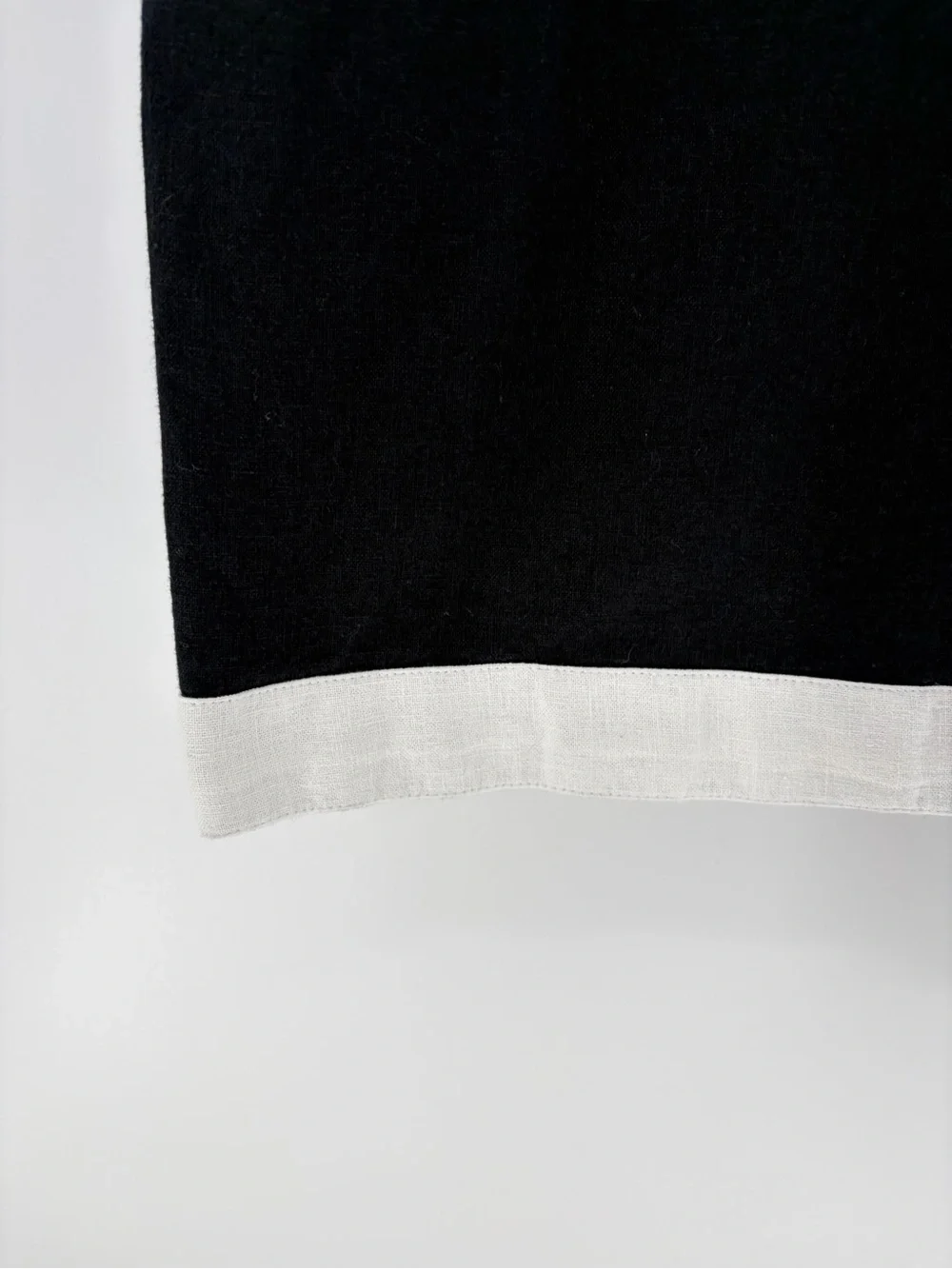 Abercrombie & fitch black white square neck split linen back maxi dress medium
